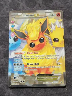 Flareon EX RC28/RC32 Generations Ultra Rare Full Art Holo Pokemon Card - Image 1