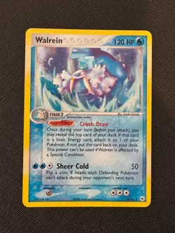 Walrein 15/101 Holo Hidden Legends Pokemon TCG Card 2004 - Image 1