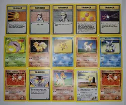 Vintage Pokemon TCG Card Lot of 15 WOTC Gym Hero, Challenge, Base Set - NM/LP - Image 1