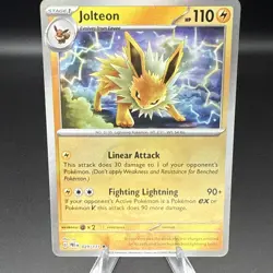 Pokemon TCG Jolteon Prismatic Card Holo Master Ball 029/131 Mint Condition Rare - Image 1