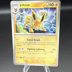 Pokemon TCG Jolteon Prismatic Card Holo Master Ball 029/131 Mint Condition Rare - Image 2