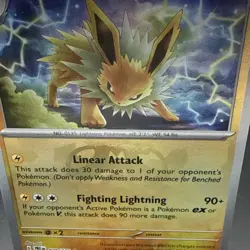Pokemon TCG Jolteon Prismatic Card Holo Master Ball 029/131 Mint Condition Rare - Image 3