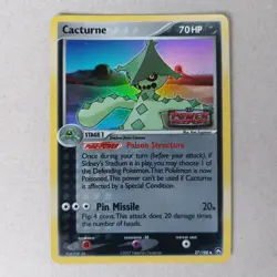 Cacturne 27/108 Reverse Holo EX Power Keepers Stamped Nintendo Pokemon Card - Image 1