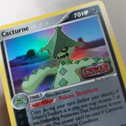 Cacturne 27/108 Reverse Holo EX Power Keepers Stamped Nintendo Pokemon Card - Image 3