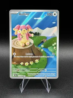 Pokemon TCG Audino 2025 Holo Black Bolt Illustration Rare Card 151/086 NM - Image 1