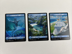 Magic Final Fantasy Basic Lands Complete Set of 15 - Full Art Land - MTG - NM - Image 3