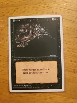 Terror - Fourth Edition 4th - MTG Magic - Common - Black Instant - Image 1
