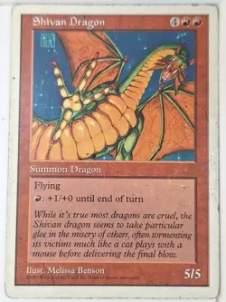 Shivan Dragon - (HP) 5th Edition Core Set - Magic the Gathering MTG - Image 1