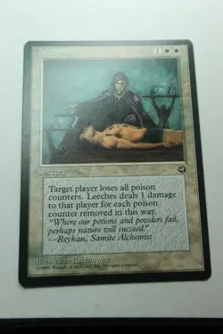 MTG Leeches x1- -Homelands-Lightly Played - Image 1