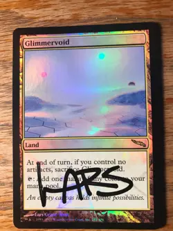 Magic the Gathering MTG foil Glimmervoid Mirrodin signed by Artist NM - Image 1