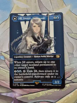 MTG Jill, Shiva's Dominant Borderless Non Foil R 0378 Final Fantasy NM - Image 1