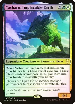 Yasharn, Implacable Earth FOIL - 240/280 - Rare - Zendikar Rising ZNR MTG - Image 1