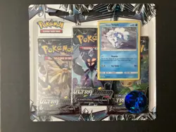 2018 Pokemon Sun & Moon Ultra Prism 3-pack Blister Alolan Vulpix SEALED - Image 1