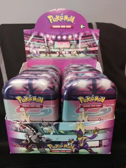Pokemon TCG 2020 Galar Power Mini Tins Display - 10 Empty Tins w/ Display Box - Image 1