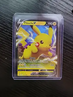Pikachu V Black Star Promo - SWSH061 - Sword & Shield Promo Pokemon 2021 - Image 1