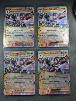 Pokemon Ceruledge ex 036/191 Surging Sparks Lot Of 4 NM - Image 1