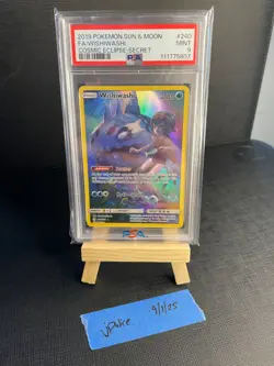 Wishiwashi (Secret) 240/236 - Pokemon Sun & Moon Cosmic Eclipse PSA 9 MINT - Image 1