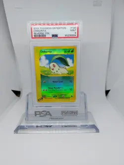 Pokemon Expedition Chikorita Reverse Holo 100/165 Psa 9 - Image 5