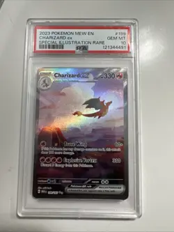 Pokemon TCG Charizard EX 199/165 Special Illustration Rare PSA 10 - Image 1