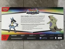Pokemon Prismatic Evolutions Lucario Ex & Tyranitar Ex Premium Collection - Image 3