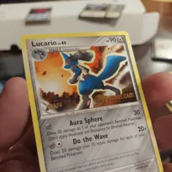 Lucario 53/127 Prerelease Staff Platinum Pokemon LP - Image 5