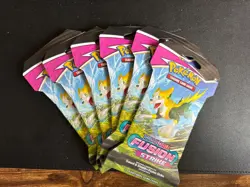 Pokemon Sword & Shield: Fusion Strike Sleeved Booster Pack (x6), SEALED NEW TCG - Image 1