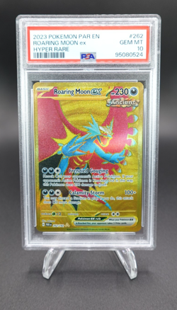 Roaring Moon ex 2023 Pokemon Paradox Rift Hyper Rare #262 PSA 10 - Image 1