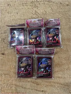 LOT OF 5 Yu-Gi-Oh! 2024 Teenage Jaden Yubel Sleeve LOT OF 5 250 SLEEVES TOTAL - Image 1