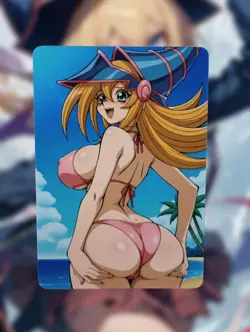 Dark Magician Girl Yugioh Anime Waifu Sexy Goddess Doujin Lewd Hentai Card - Image 1