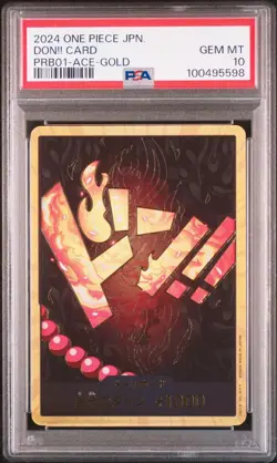 One Piece Gold Don Card Portgas D Ace Super Parallel Rare Collectible - Image 2