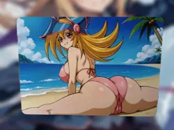 Dark Magician Girl Yugioh Anime Waifu Sexy Goddess Doujin Lewd Hentai Card - Image 1
