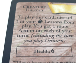 Harry Potter TCG Unicorn Foil 20/116 Near Mint Rare Creature Card Health 6, Star - Image 4