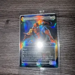 Magic The Gathering MTG Marvel Legends Spectacular Spider-Man Promo Card Sealed - Image 1