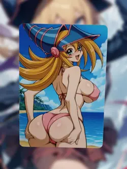 Dark Magician Girl Yugioh Anime Waifu Sexy Goddess Doujin Lewd Hentai Card - Image 1