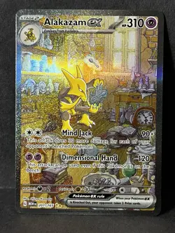Pokemon Alakazam EX TCG Card 201/165 SV Scarlet & Violet 151 NM Condition - Image 1