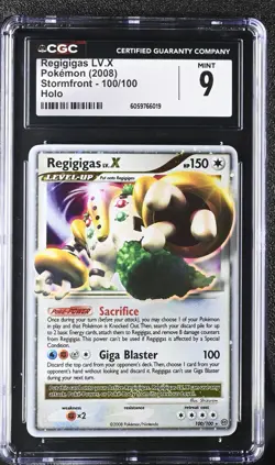 CGC 9 Regigigas Lv.X 100/100 Holo Stormfront Pokemon Card 2008 - Image 1