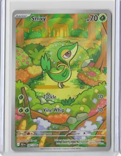 Pokemon TCG Snivy 087/086 Black Bolt Illustration Rare Card Near Mint - Image 1