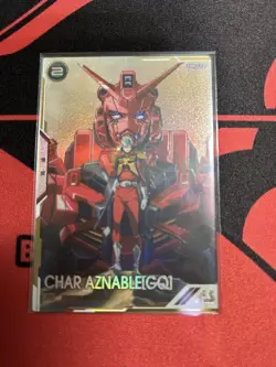 Mobile Suit Gundam Trading Card Char Aznable GQ Secret Play - Image 1