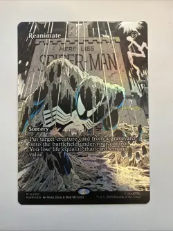 Borderless Foil Reanimate, MTG, Marvel's Spider-Man, Magic the Gathering, 20 - Image 1