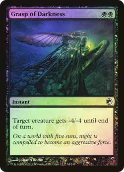 Scars of Mirrodin MTG FOIL Grasp of Darkness Magic - Image 1