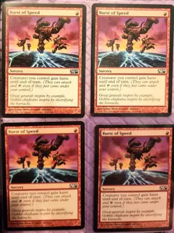MtG 4x Burst of Speed Core Set 2010 (M10) Regular - Image 1