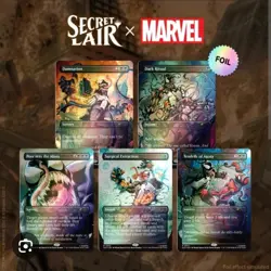 MTG Secret Lair x Marvel Spider-Man Venom Unleashed (Colors) Foil - Sealed - Image 1