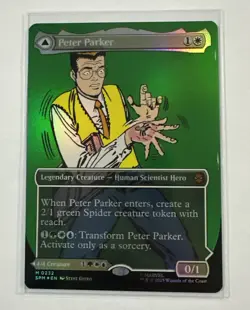 Magic The Gathering MTG Peter Parker (0232) (Borderless) - Marvel's Spider-Man - Image 1