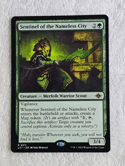 MTG Sentinel of the Nameless City The Lost Caverns of Ixalan #211 Card Rare NM - Image 1
