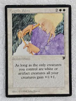 MTG Angelic Voices - Legends (LEG) Magic the Gathering Card Rare HP - Image 1