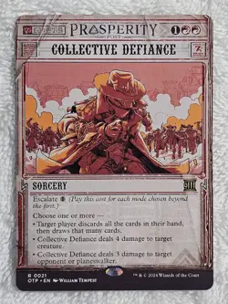 MTG Collective Defiance Outlaws of Thunder Junction (OTP) #21 Magic Card Rare NM - Image 1