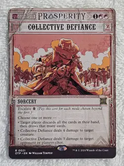 MTG Collective Defiance Outlaws of Thunder Junction (OTP) #21 Magic Card Rare NM - Image 2