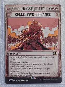 MTG Collective Defiance Outlaws of Thunder Junction (OTP) #21 Magic Card Rare NM - Image 4