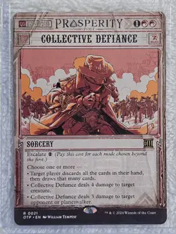 MTG Collective Defiance Outlaws of Thunder Junction (OTP) #21 Magic Card Rare NM - Image 5