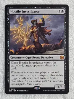 MTG Hostile Investigator Outlaws of Thunder Junction (BIG) #10 Mythic NM - Image 1